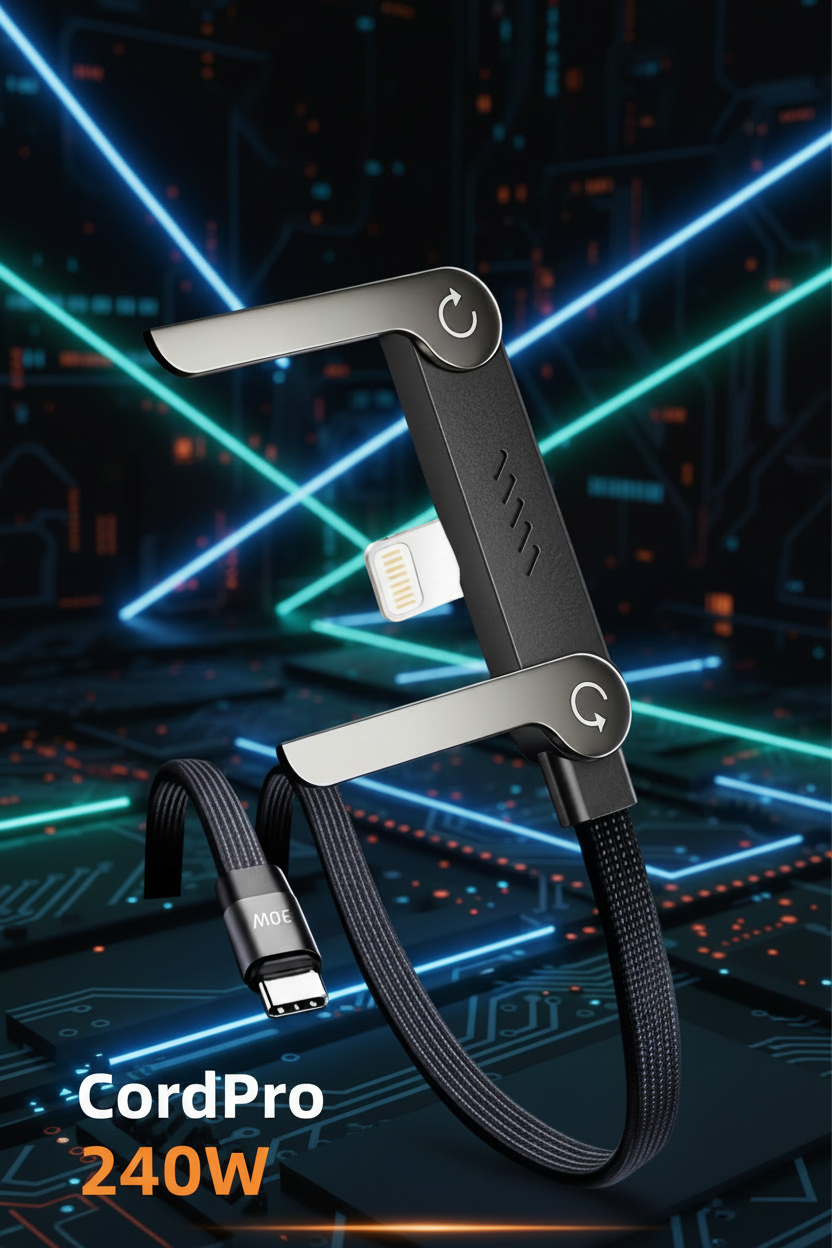 CordPro 240W - Blue Electronics Background